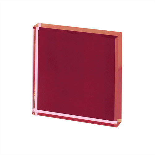 Extralight glass lacquered red
